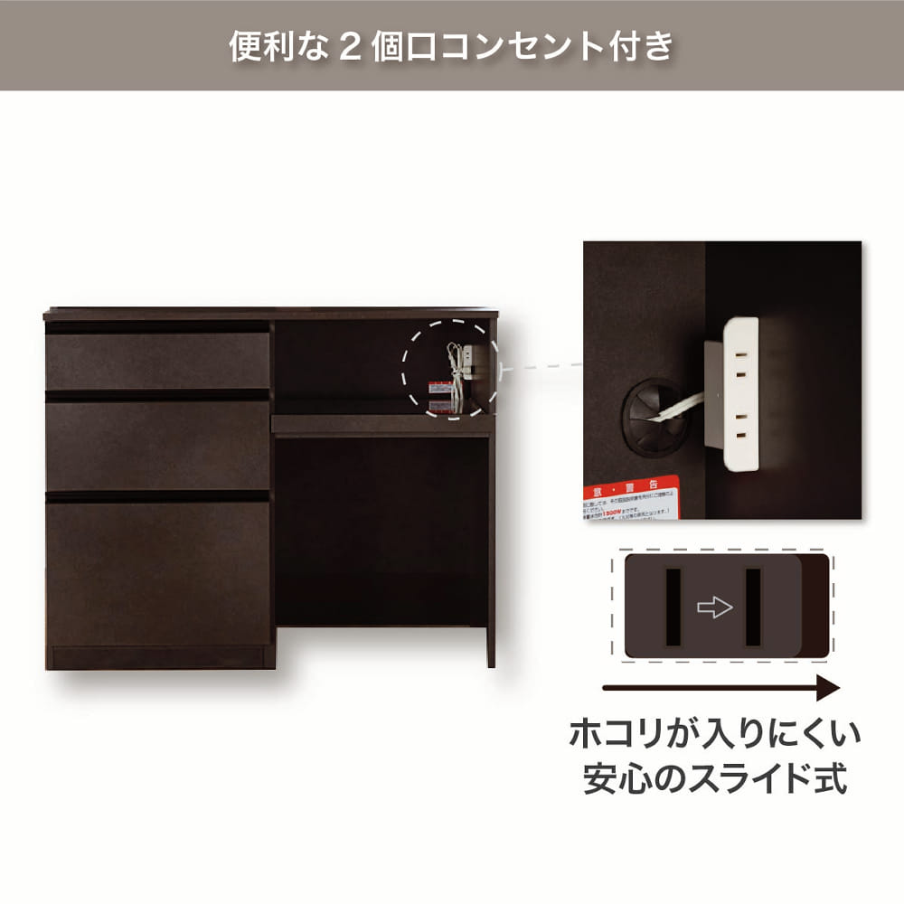 便利な2口コンセント