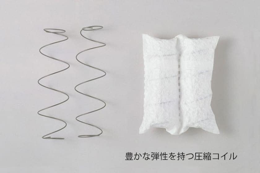 圧縮率40%コイルで高耐久